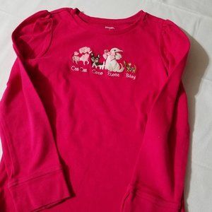 Gymboree Parisian Chic size 7 long sleeve pink shirt VGUC-GUC